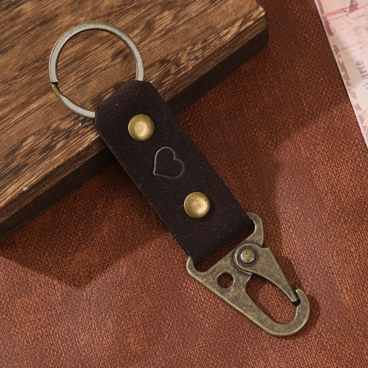 Wholesale Vintage Style Leopard Woven Keychains